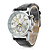 Men’s Casual PU Leather Analog Quartz Wrist Watch (Assorted Colors)
