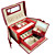  kleine vlinder alligatoring kunstleer ladies'jewelry box (meer kleuren)