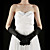  Satin Fingertips Elbow Length With Rhinestone Bridal Gloves