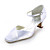  Satin Chunky Heel Square Toe With Ruffles Wedding Bridal Shoes (More Colors)