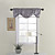  Embossed Grey Scalloped Valance