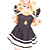 Cute Black Polyester Tutu Sailor Uniform