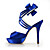  Satin Stiletto Heel Platform With Satin Flower Wedding Party Women's Shoes