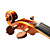  Violintine - (V19) 4/4 Professional-Grade Solid Spruce & 1-Piece Flame Maple Violin with Case/Bow