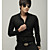  Summer Man Fashion Casual High Collar Shirt