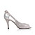  cuero superior tacón de aguja peep toe con diamantes de imitación / zapatos de moda bowknot en el talón