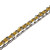  Fashion Silver And Gold Plated 10MM Men's Bracelet