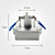  3W 110LM RGB Light Cubic Shaped LED Ceiling Bulb (85-265V)