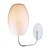  60W Contemporary Fibre Wall Light with 1 Light in Ellipse Design