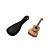  Rainie - (CC-02) High-Grand Solid Acacia Koa Concert Ukulele with Gig Bag/Tuner (Coffee Tatoo)