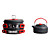  3-4 People 7-Piece Camping Cookset 2.2L Pot,1.2L Pot,7.5In Pan,2pc Pot Cover