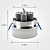  7W 300LM Red Light Cylindrical Crystal LED Ceiling Bulb (85-265V)