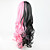  lolita rizado peluca inspirada en color mezclado negro y rosado gótico cola de caballo 70cm