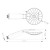  Contemporary 2 Functions Chrome Circle Handle Shower Head