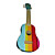  ng - (arco iris) ukelele soprano sólido de tilo