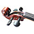  Violintine - (V3) 1/16 High-Grade Solid Spruce & 1-Piece Maple Violin with Case/Bow
