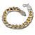  Fashion Silver And Gold Plated 10MM Men's Bracelet