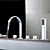  Sprinkle® by Lightinthebox - Contemporary Brass Tub Faucet with Hand Shower - Chrome Finish