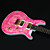  Derulo - (520pink) hochwertige Mahagoni Stratocaster E-Gitarre in pink