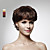 Capless 100% Human Hair Short Curly Hair Wig 5 Colors To Choose
