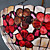  18 Inch Tiffany-style Floral Natural shell Material Inverted Pendant Light (0835-D8005)
