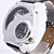  Men's  PU Analog Quartz Wrist Watch (2 Time Zone, Assorted Colors)