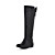  leatherette joelho calcanhar baixa botas altas festa / noite com sapatos bowknot (mais cores)
