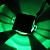 40LM Green Cube Cover LED Ceiling Light Bulb (1W, AC 85-265V)