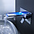 Sprinkle® - Farbwechsel LED Wasserfall Waschbecken Wasserhahn (Wandmontage)