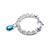  Elegant Fashion Jewelry Imitation Gem Stone Charm Multi Rings Chain Silver Plate Bracelet