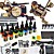  2 fer à la main fonte pistolet de tatouage kit avec 14 * 15ml d'encre couleur