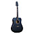  Hawks 41" Advanced Black Solid Red Cedar Top Wood Rosette Mahogany Binding D'Addario String Acoustic guitar
