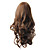  Capless Long Brown Curly Heat-resistant Fiber Wigs