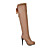  Leatherette Stiletto Heel Knee High Boots With Ribbon Tie Party / Evening Shoes (More Colors)