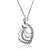  Multi Layers Shaped 18K gull smykker sett med Rhinestone inkludert kjede, Øreringer (Flere farger)