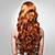  Capless Extra Long High Quality Synthetic Golden Brown Curly Hair Wigs 0988-J45 27-30