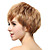  Capless korte Blond Straight synthetische pruiken