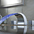  Color Changing LED Waterfall Widespread Bathroom Sink Faucet (Chrome Finish)