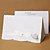  Blomster foldede bryllup invitation med bånd (sæt af 50)