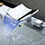  Farbwechsel LED Wasserfall verbreitet Waschbecken Wasserhahn (verchromt)