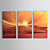  Hand-painted Abstract Oil Painting with Stretched Frame - Set of 3
