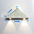  Triángulo de 3W Diseñado aluminio de pared de luz LED