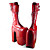  Handmade Red PU Leather 25cn Platform Punk Lolita Boots