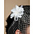  20cm x 10cm Gorgeous Tulle Wedding Bridal White Flower/ Corsage/ Headpiece