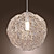  lumière pendentif avec 1 lumière en forme boule