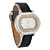  Charming Women's PU Quartz Movement Glass Oval with Rhinestone Dress Watch(More Color)