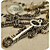  Women's Vintage Layered Key Coin Bib Necklace