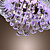  5 - Light Crystal Semi Flush Mount with Remote Control (G4 Bulb Base)