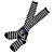  Stripe Skull Pattern 40cm Punk Lolita Stockings