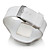  Quartz Uhr mit Silikon Armband (Weiß)